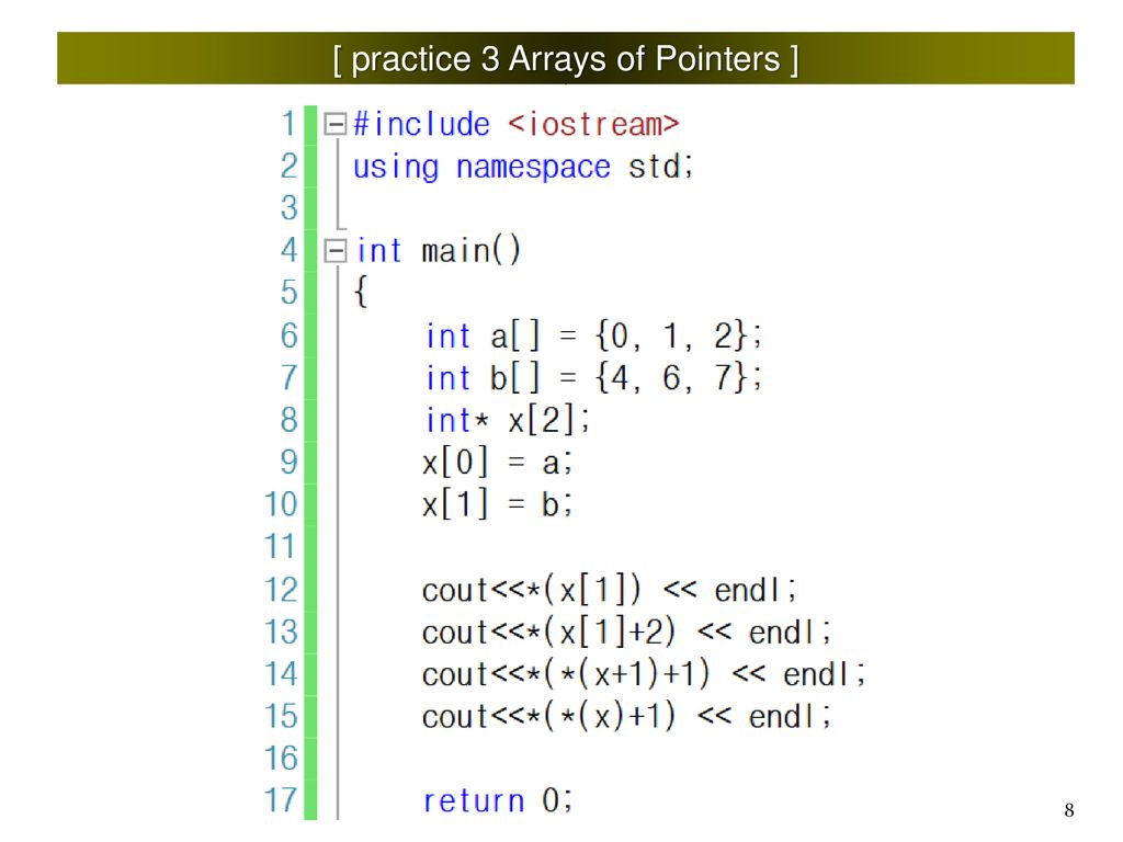 ㅎㅎ Fifth step for Learning C++ Programming Pointers Homework solution ...